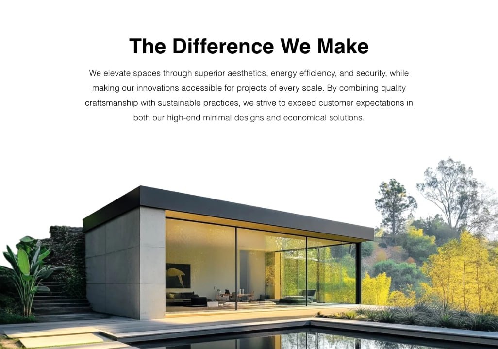 Grefet website difference section design